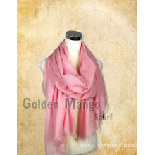 Модный простой мерсеризованный шерстяной шарф